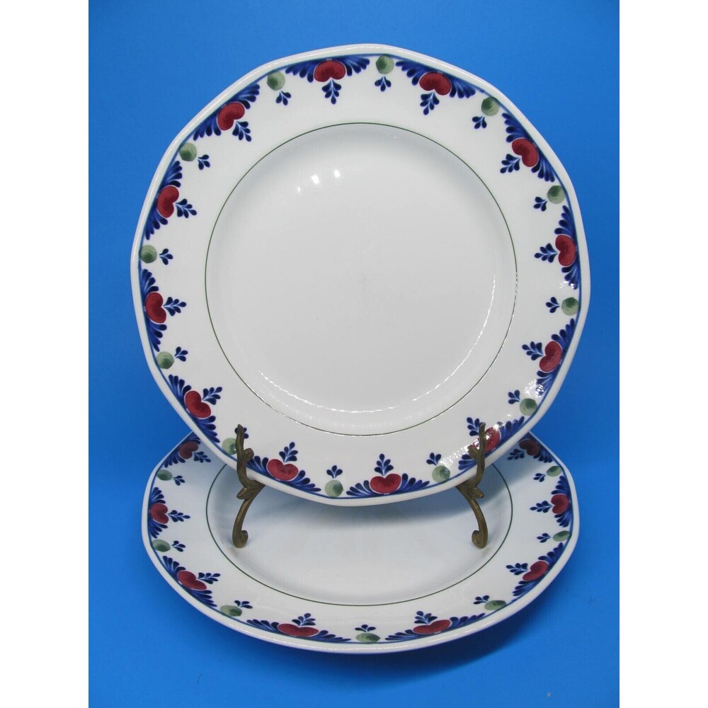 Adams Veruschka Ironstone Set Of 2 Vintage 10 1/4" Dinner Plates VGC